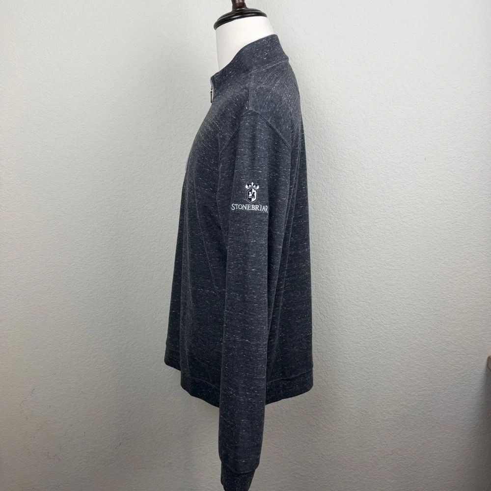 Johnnie-O Sully 1/4 Zip Pull Over  | Men’s Large | Pewter